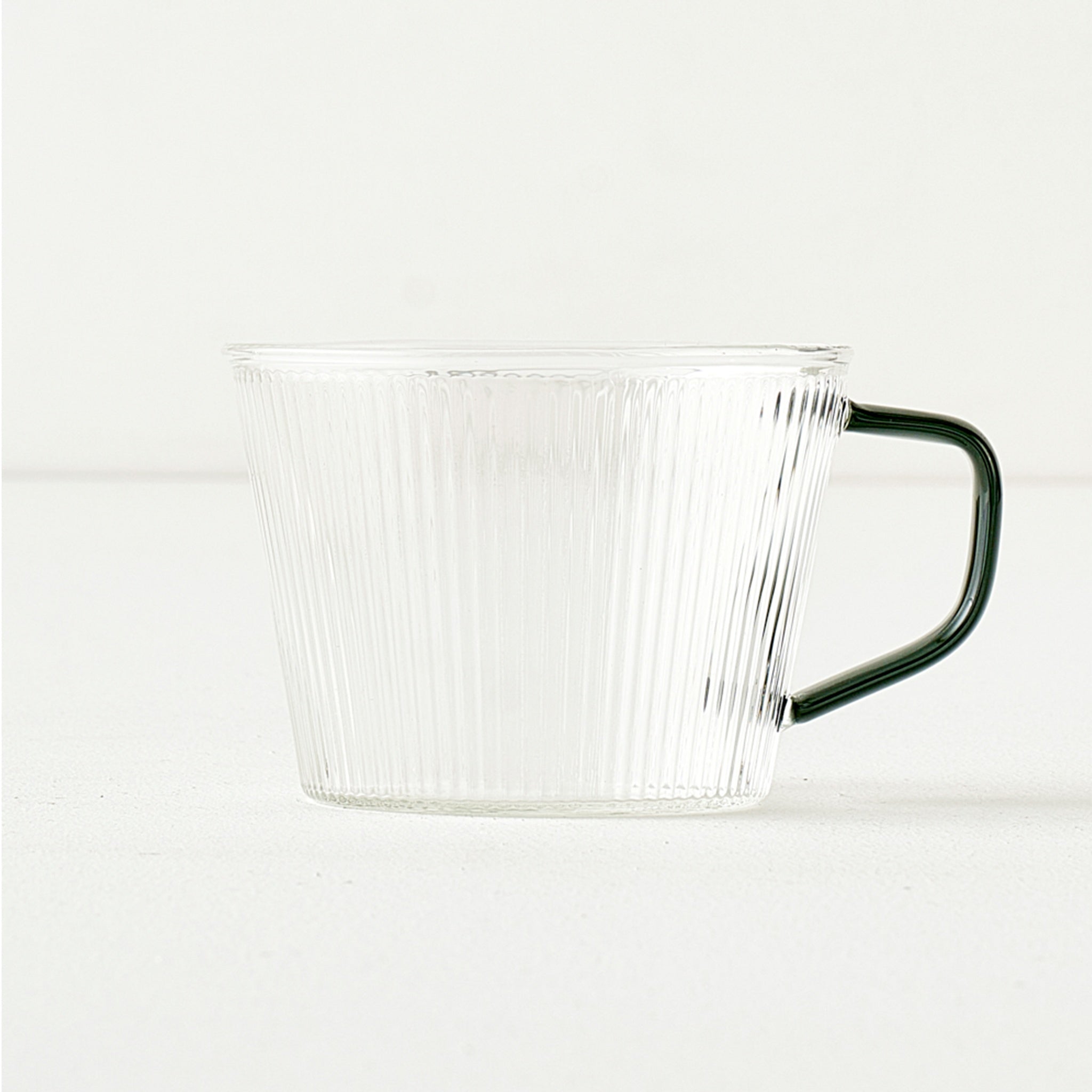 Blaze Glass Mug with Black Handle