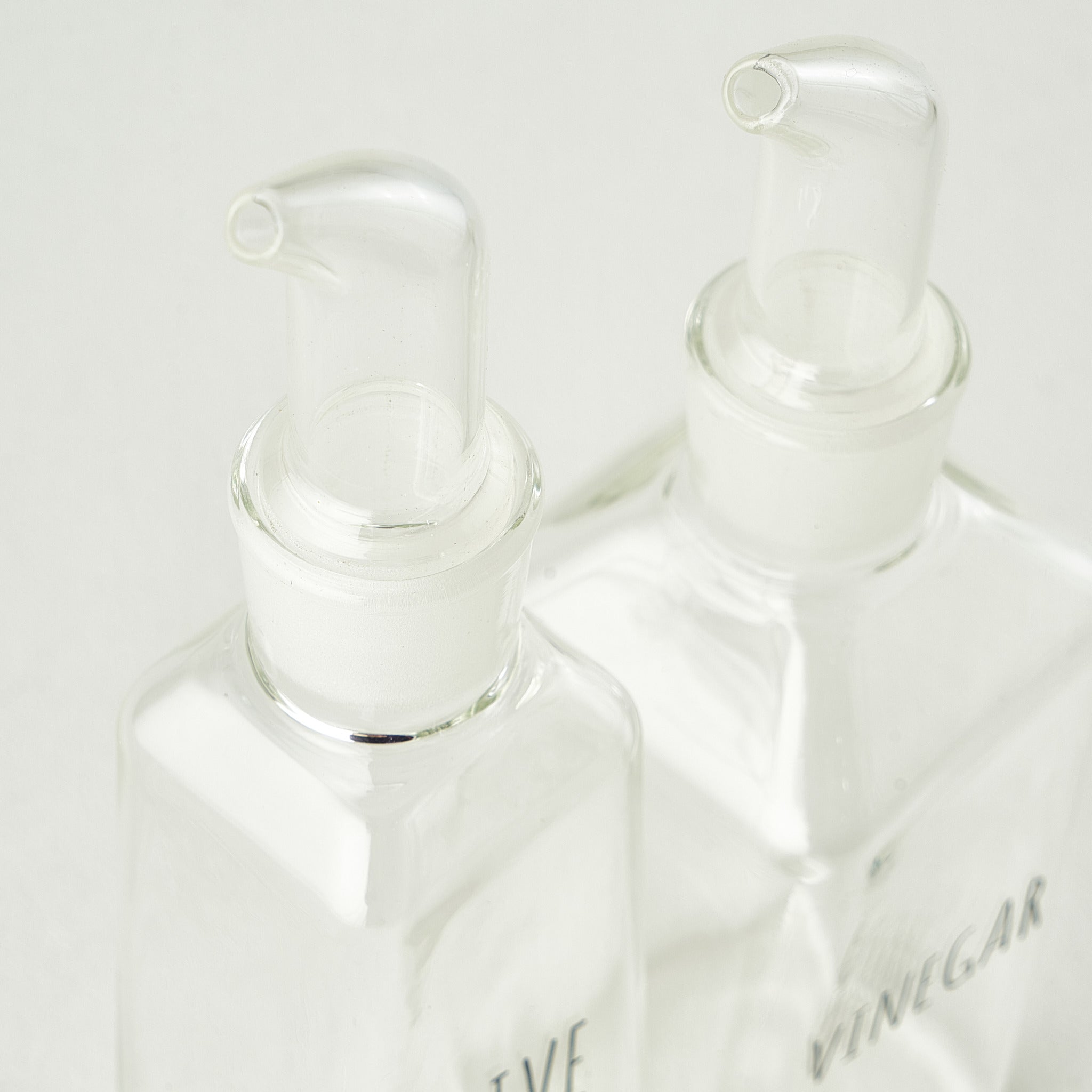 Geo Glass Oil & Vinegar Dispenser Set