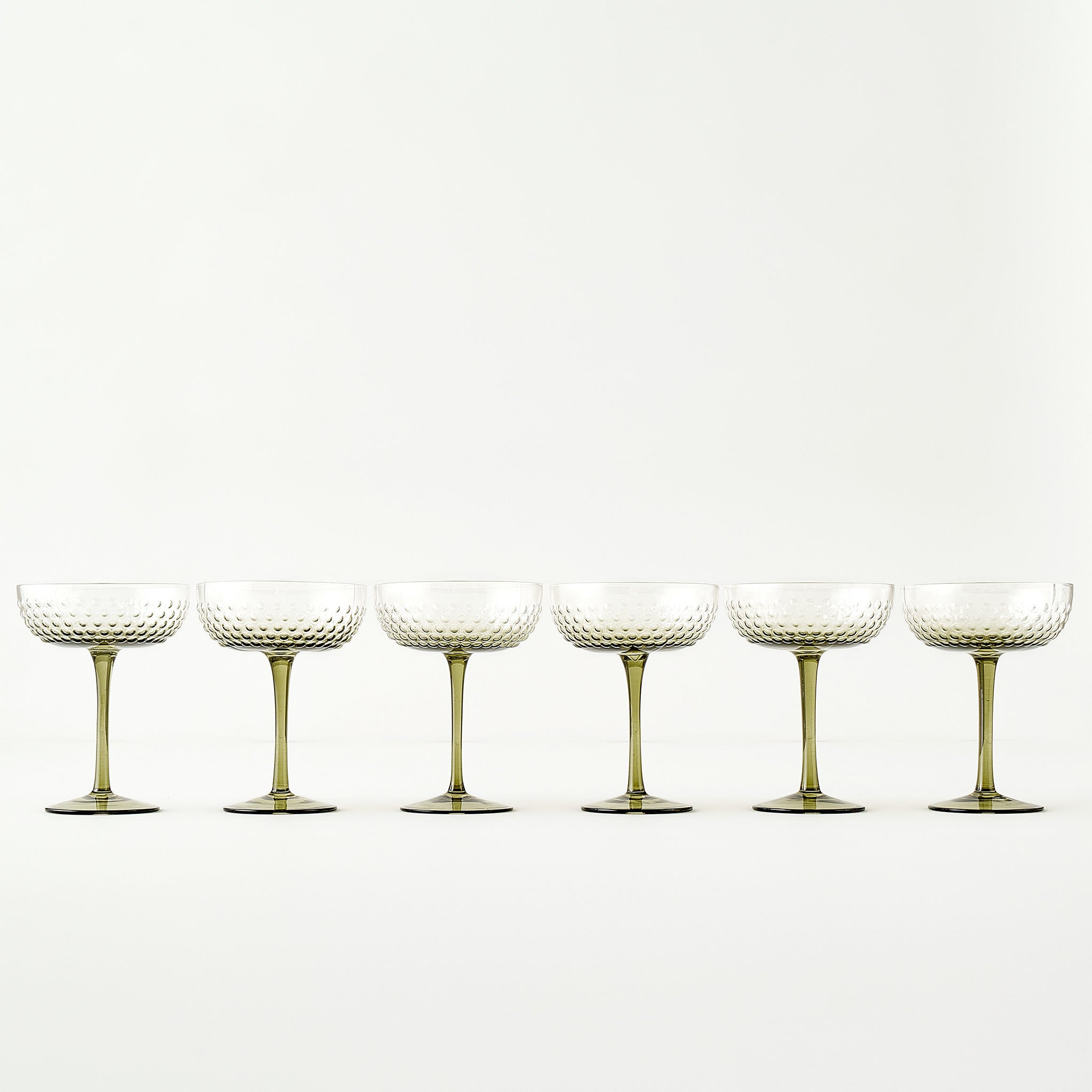 Bubble Hobnail Martini Glass (Set of 6)