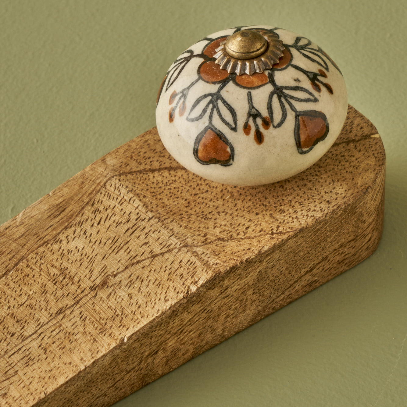 Hermosa Mango Wood Door Stopper