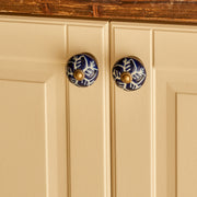 Senna Floral Ceramic Cabinet Knobs (Set of 2)
