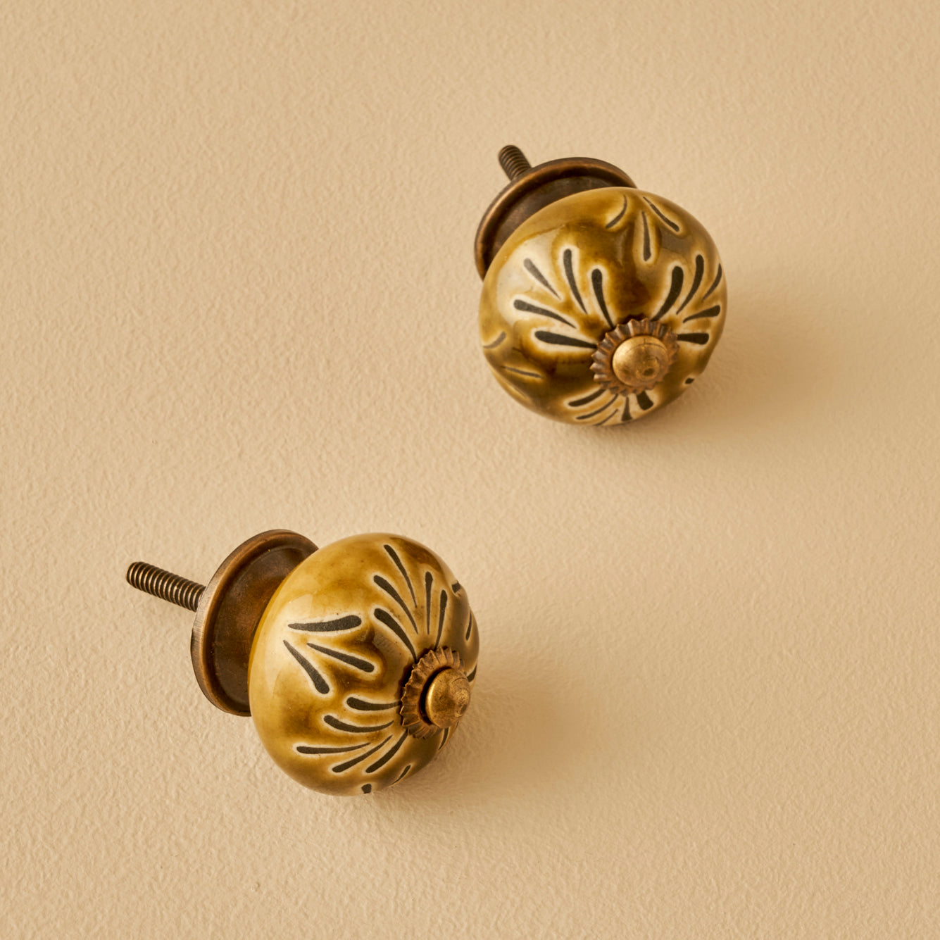 Taro Ceramic Cabinet Knobs (Set of 2)
