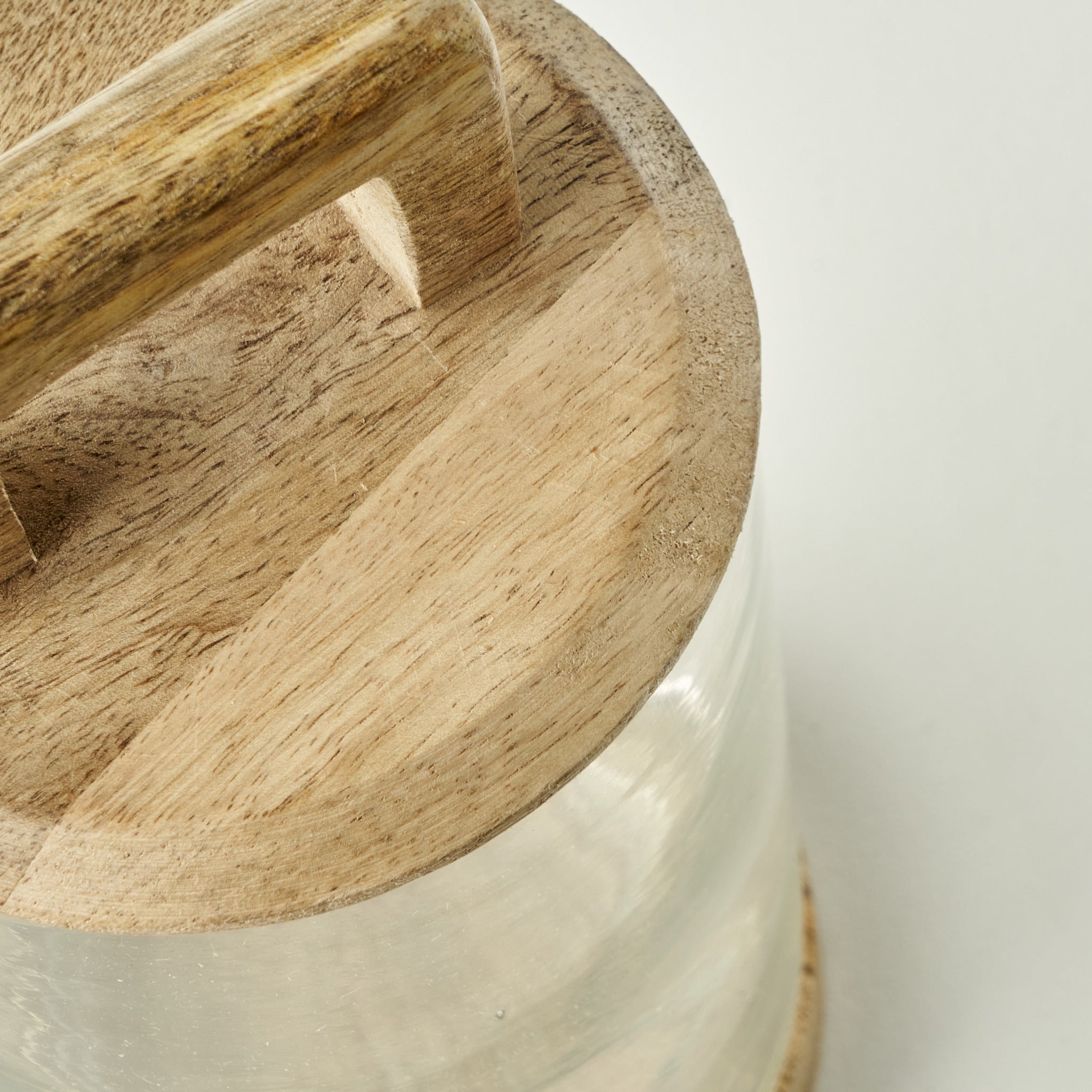 Verre Glass Jar with Mango Wood Lid