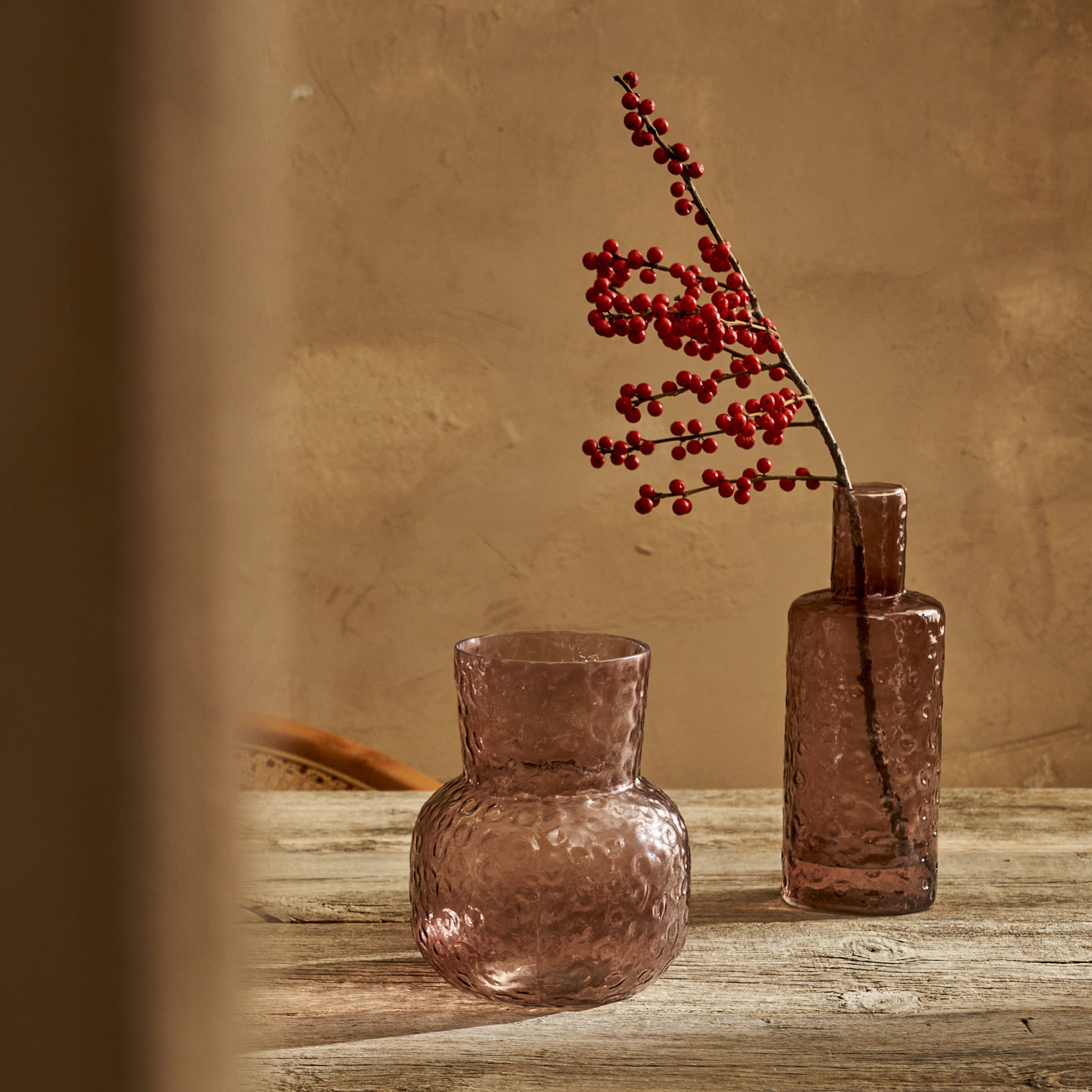 Bliss Amber Glass Vase