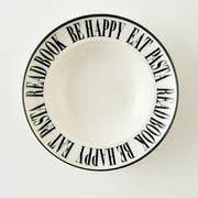 Book Lovers Porcelain Pasta Bowl