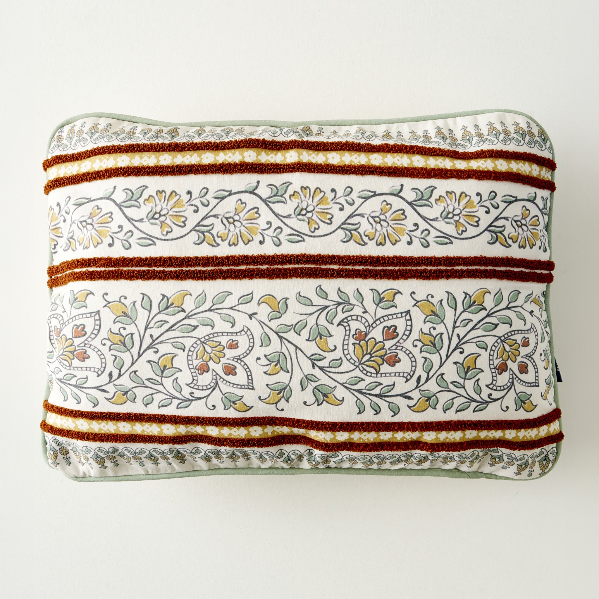 Indian Breeze Embroidered Cushion Cover