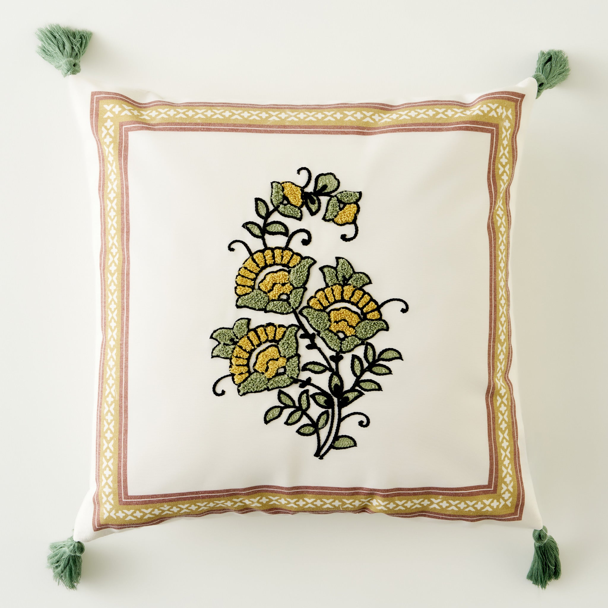 Indian Dream Embroidered Cushion Cover