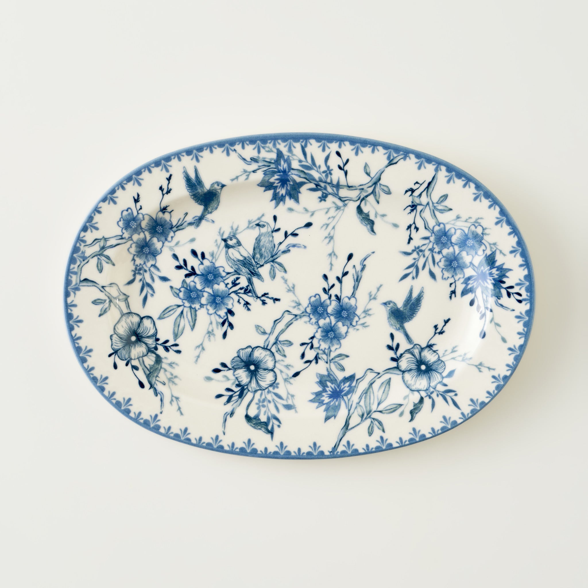 Bleu Blanc Porcelain Serving Platter