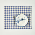 Bleu Blanc Gingham Cotton Placemat