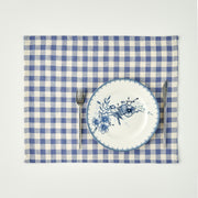 Bleu Blanc Gingham Cotton Placemat