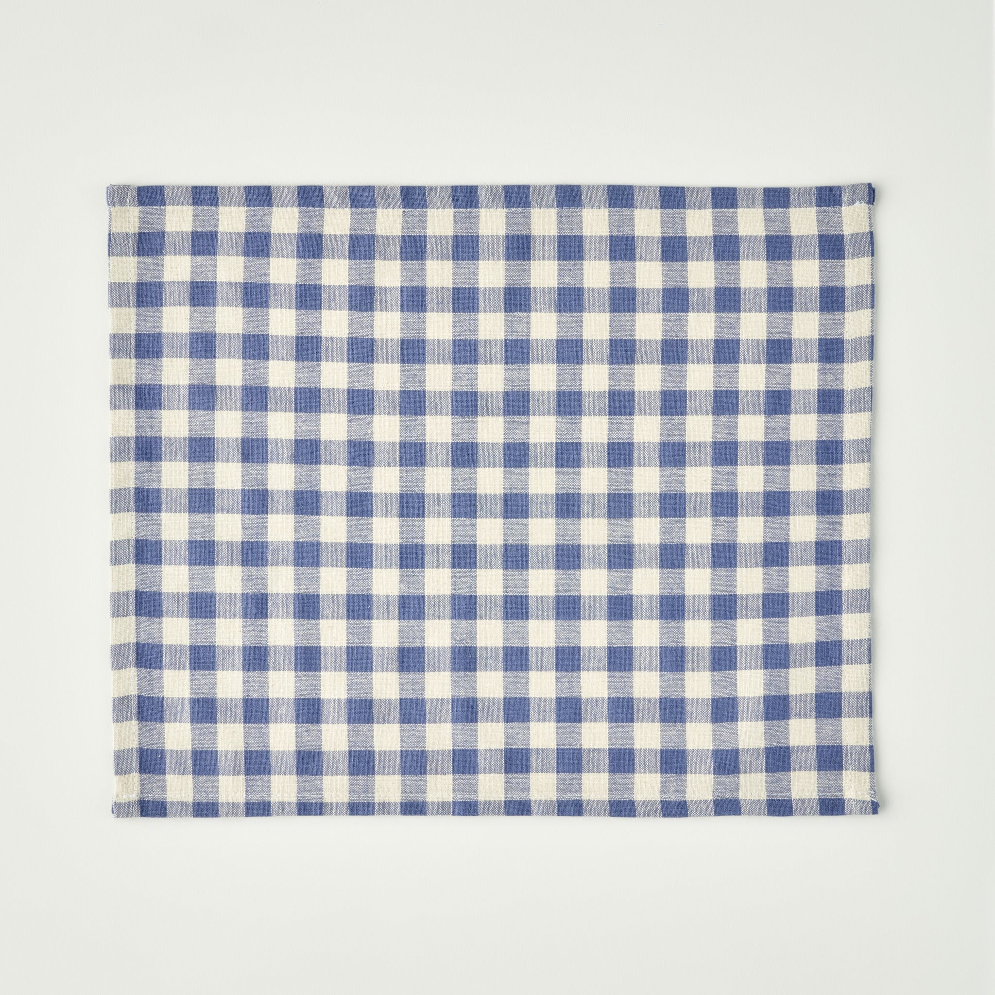 Bleu Blanc Gingham Cotton Placemat