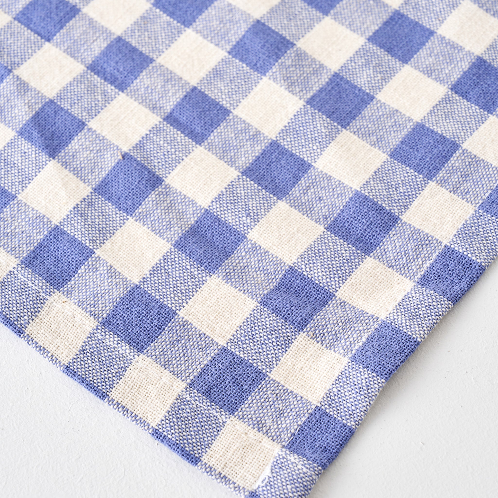 Bleu Blanc Gingham Cotton Placemat