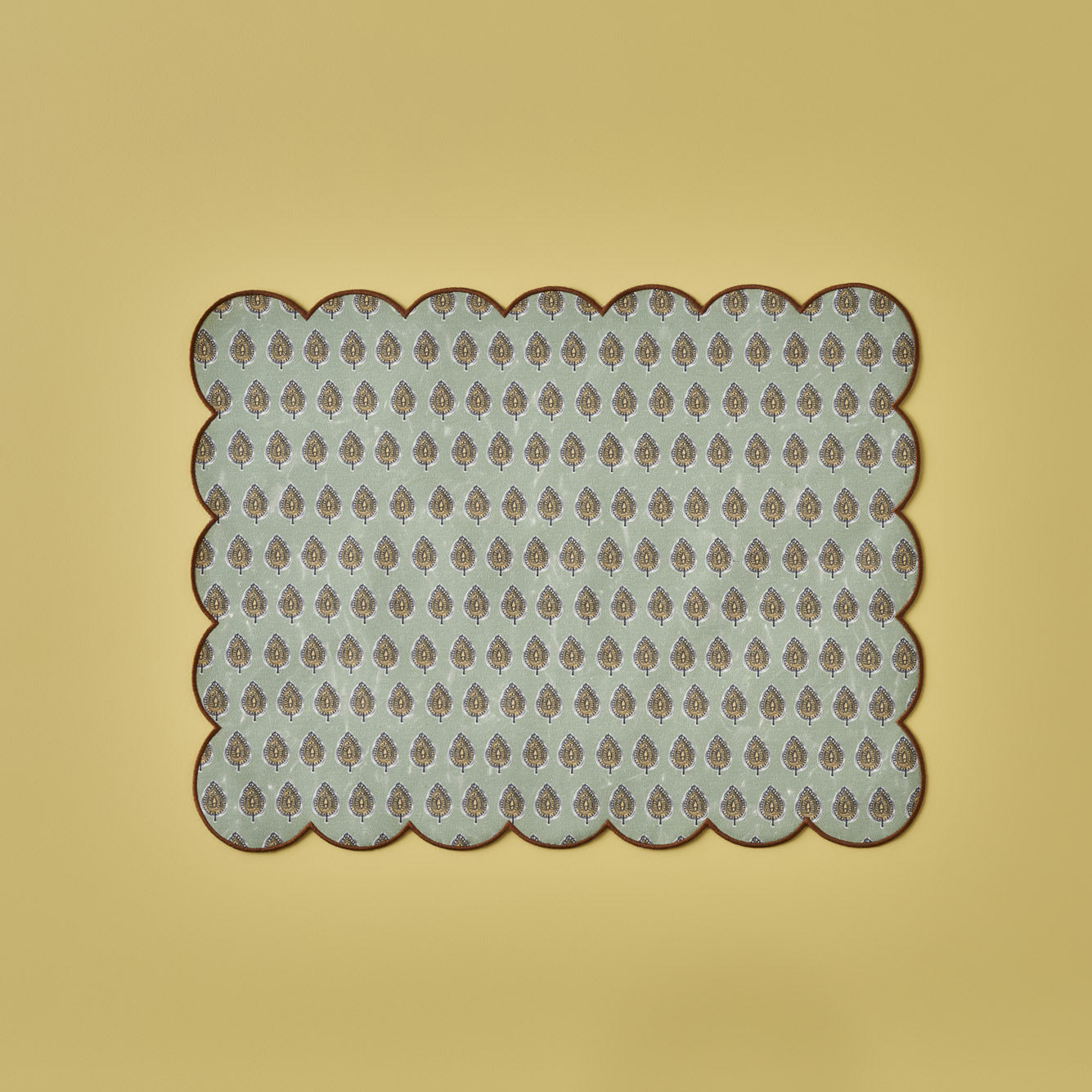 Indian Scalloped Cotton Placemat