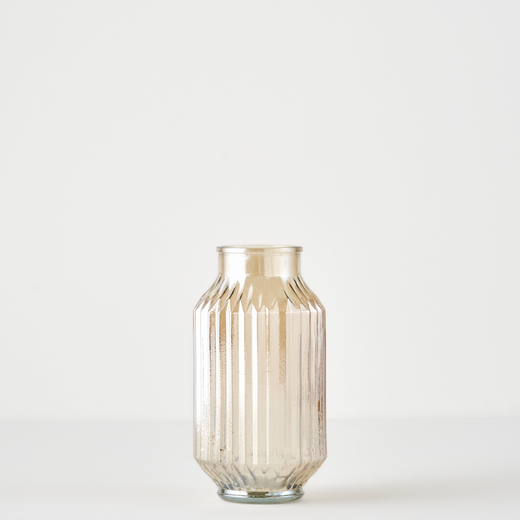 Nilda Ribbed Glass Vase