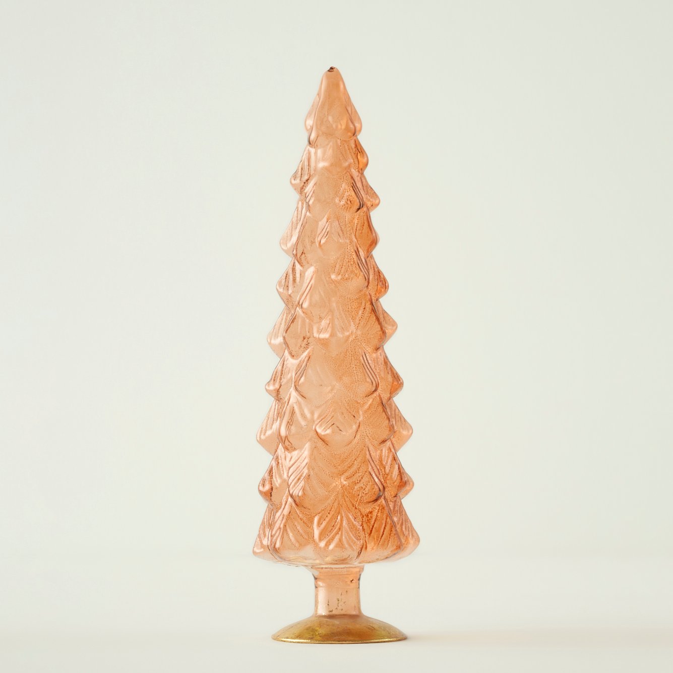 Pine Tree Glass Christmas Ornament