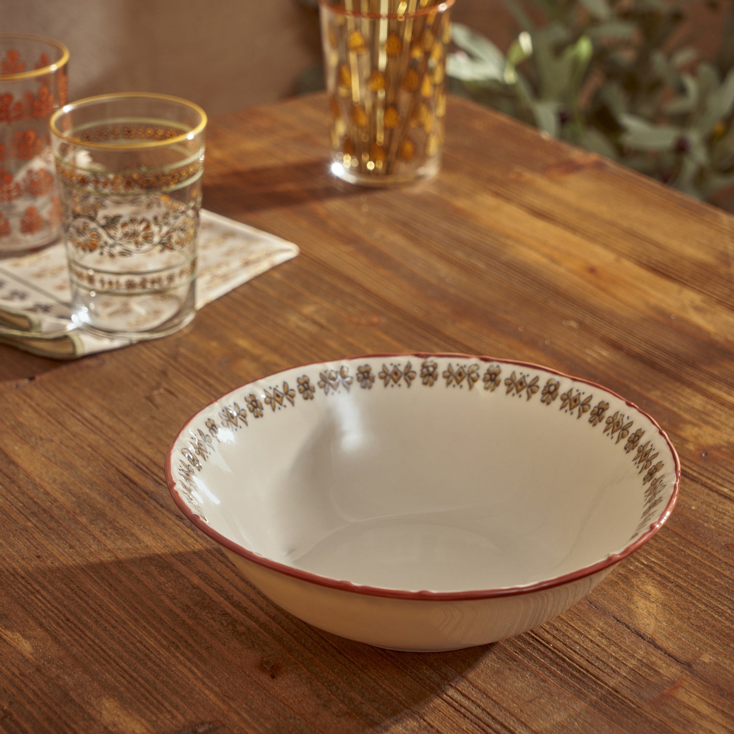 Indian Porcelain Salad Bowl