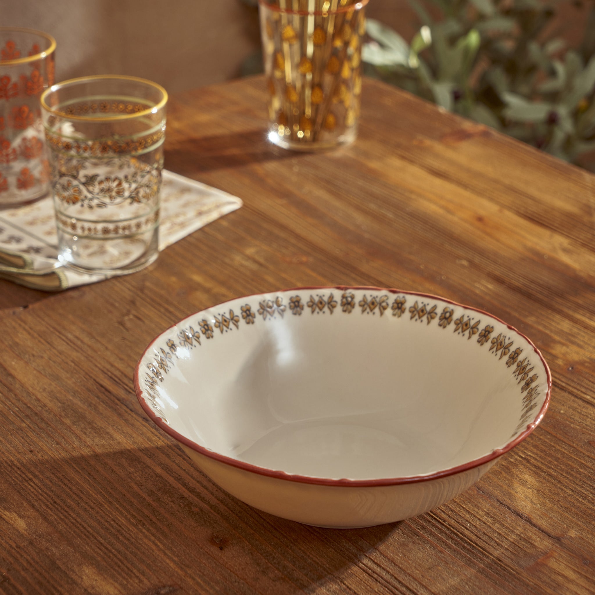 Indian Porcelain Salad Bowl