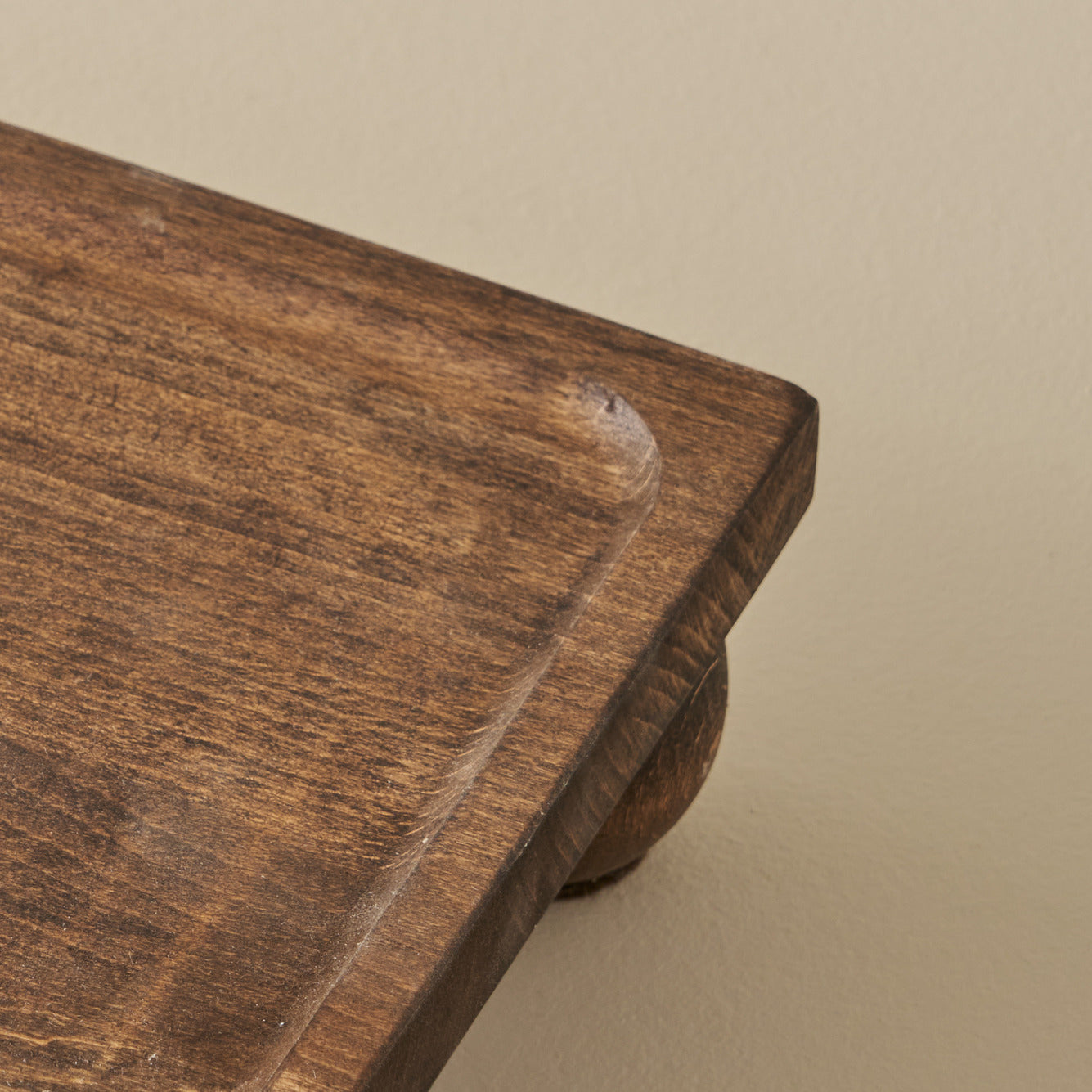 Wooden Rectangular Serving Stand