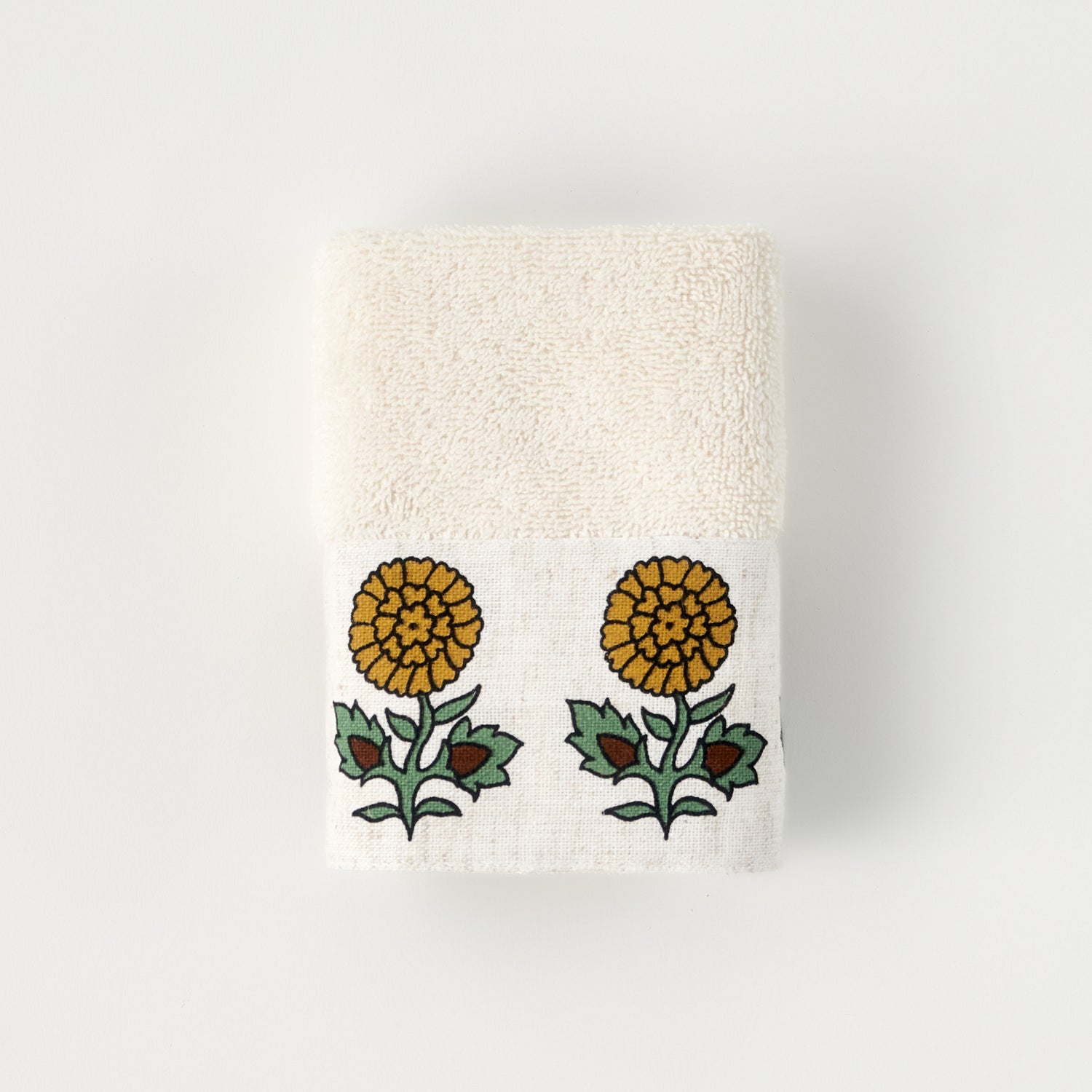 Indian Patterned Cotton Washcloth (Set of 2)