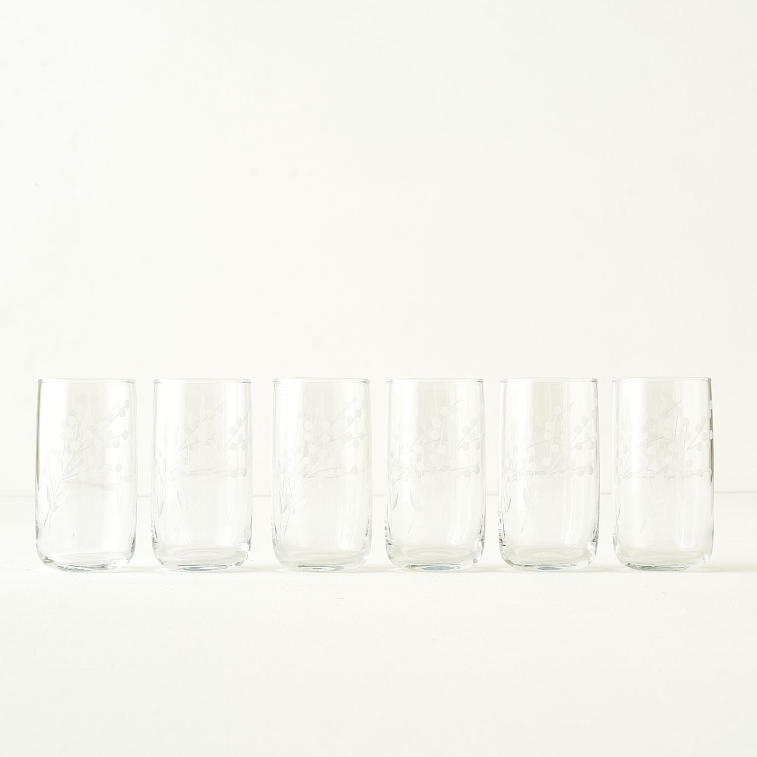 Exclusive Collection Floral Highball Glass (Set of 6)