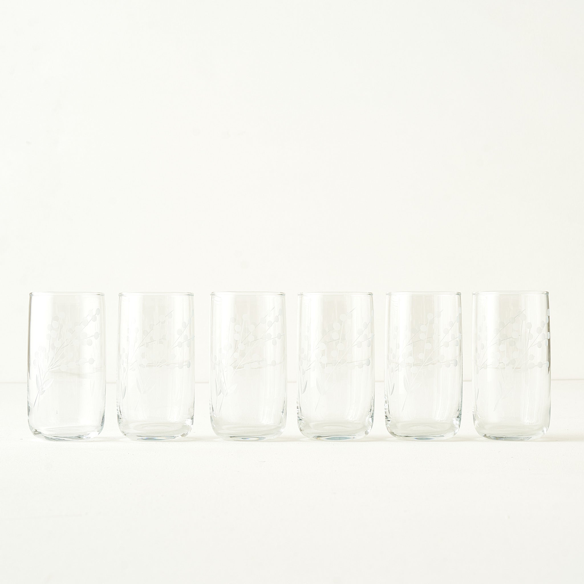 Exclusive Collection Floral Highball Glass (Set of 6)