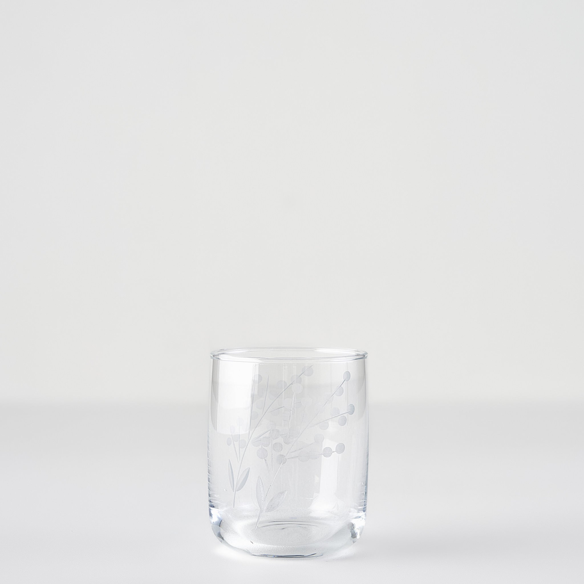 Exclusive Floral Etched Tumbler (Set of 6)