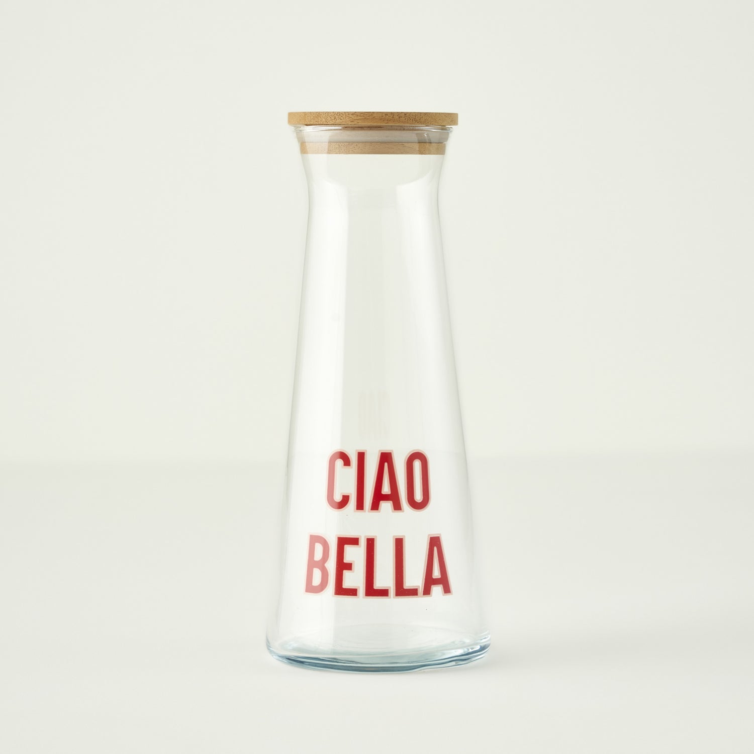 Line Ciao Bella Glass Carafe with Wooden Lid