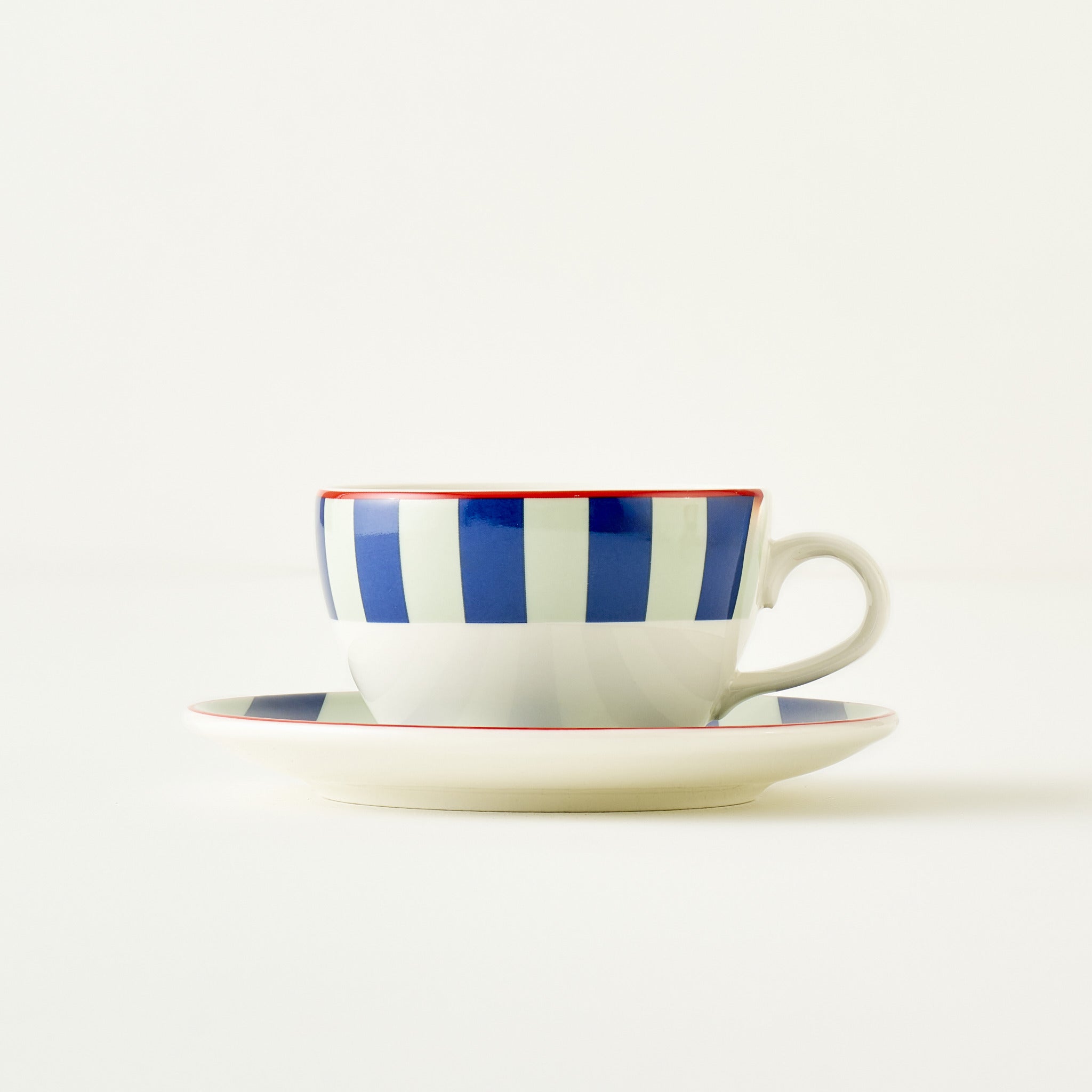 Line Porcelain Tea Cup Set (2 Pieces)