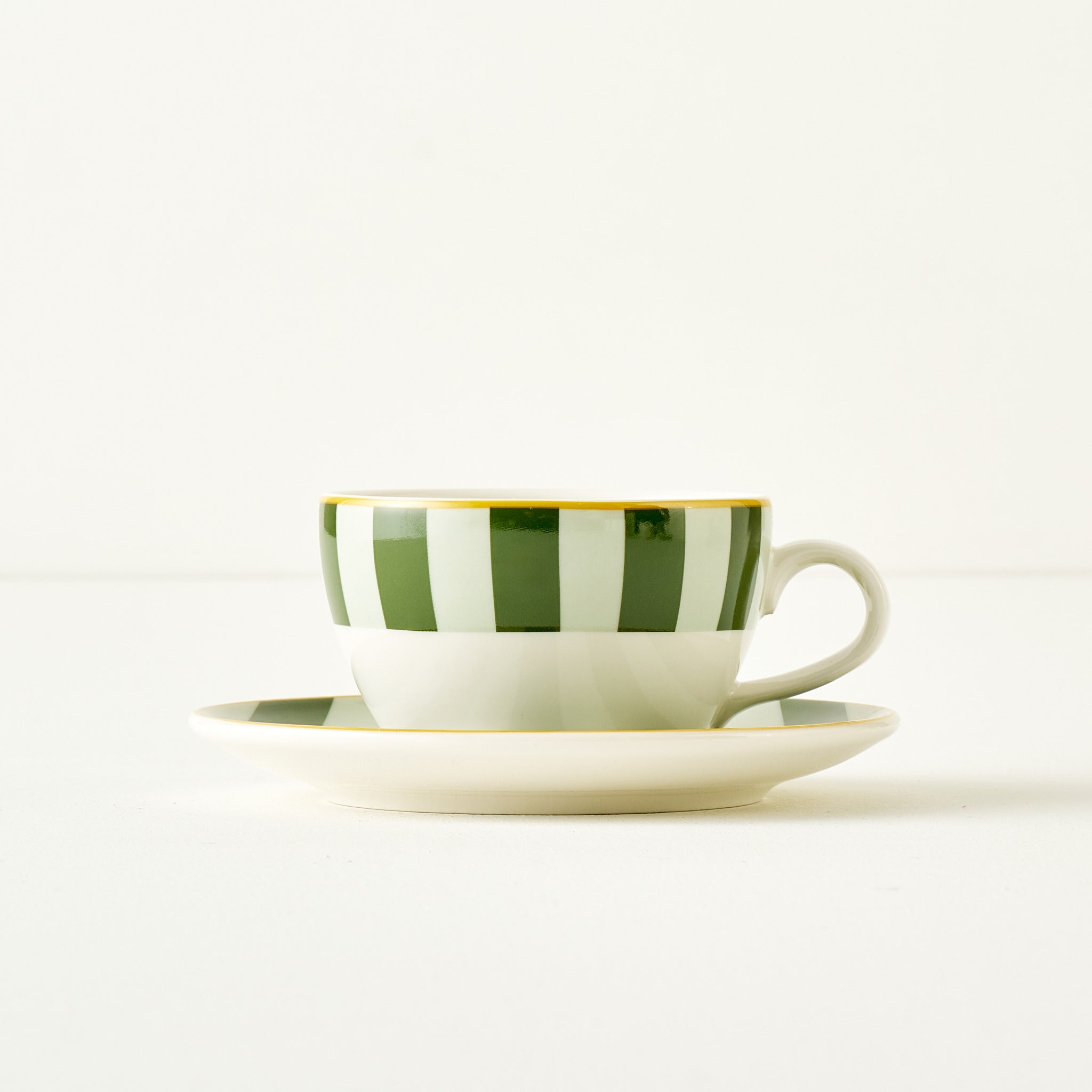 Line Porcelain Tea Cup Set (2 Pieces)