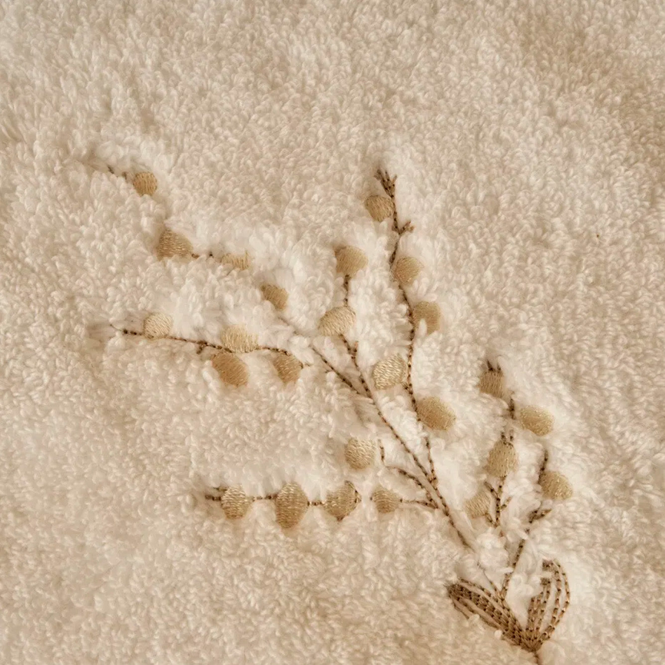 Exclusive Floral Embroidered Cotton Towel Set (4 Piece)