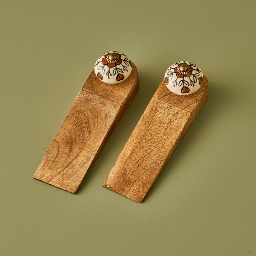 Hermosa Mango Wood Door Stopper