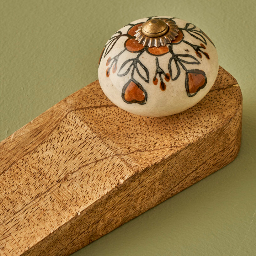 Hermosa Mango Wood Door Stopper