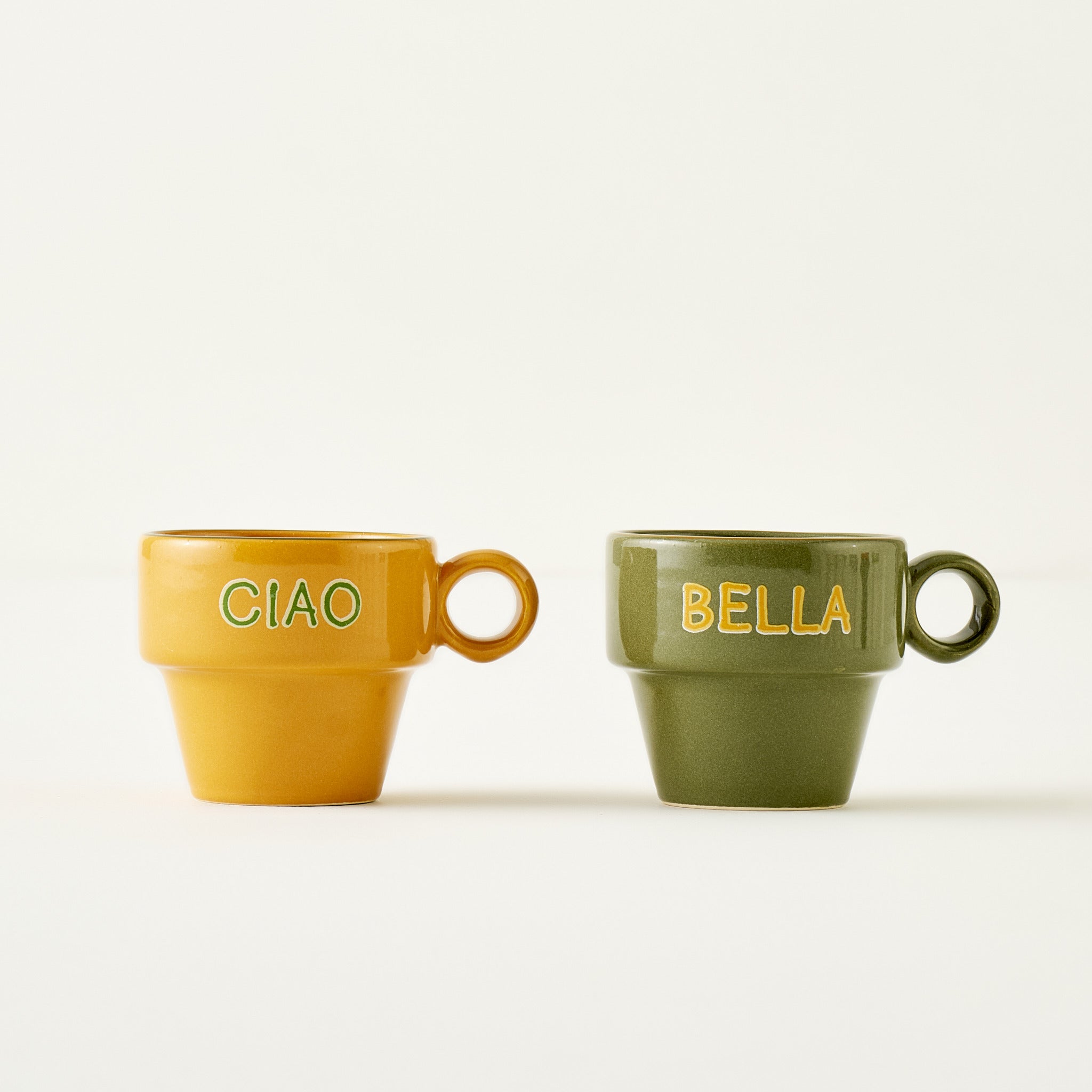 Line Ceramic Espresso Cup (Set of 2)
