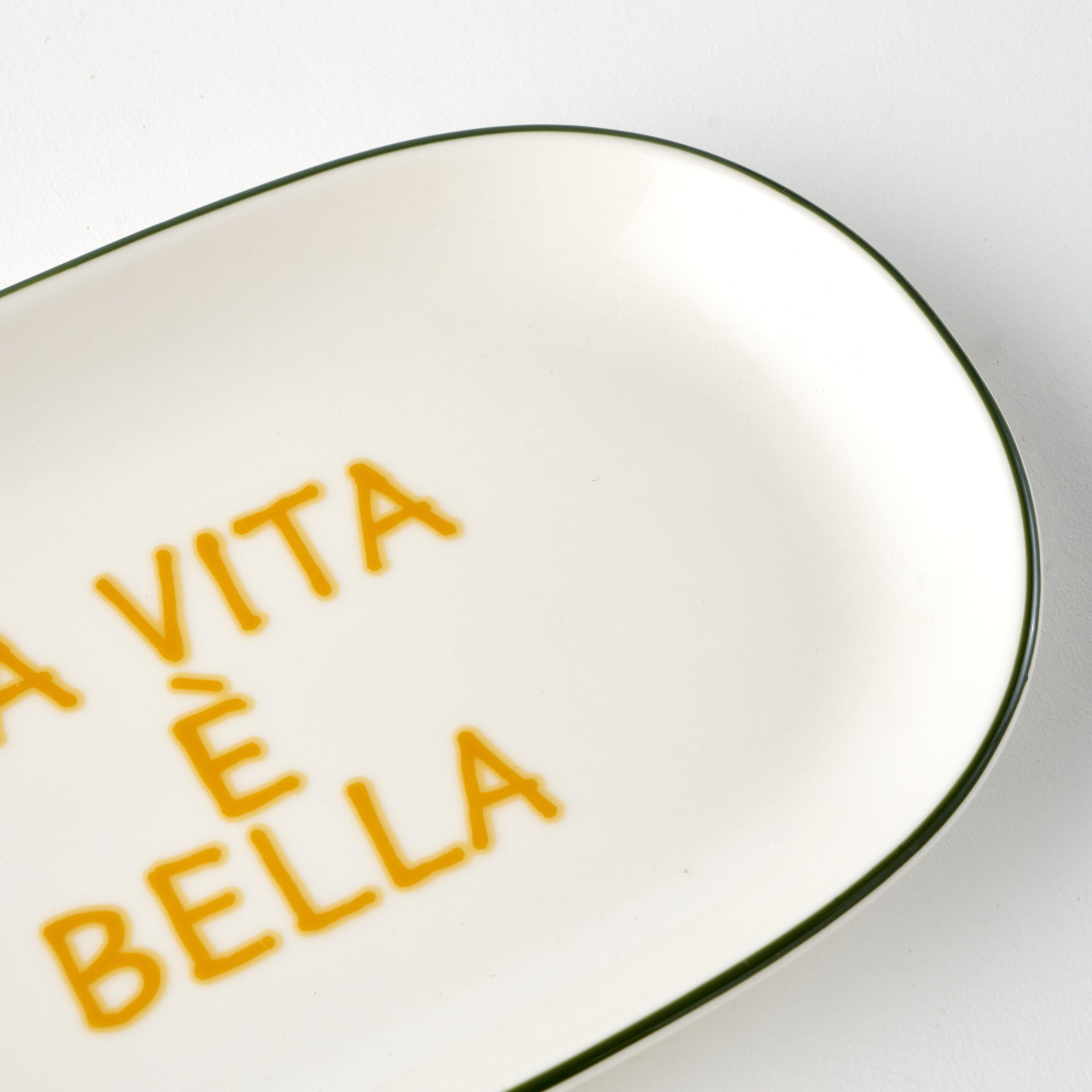 Line Oval Porcelain Serving Platter