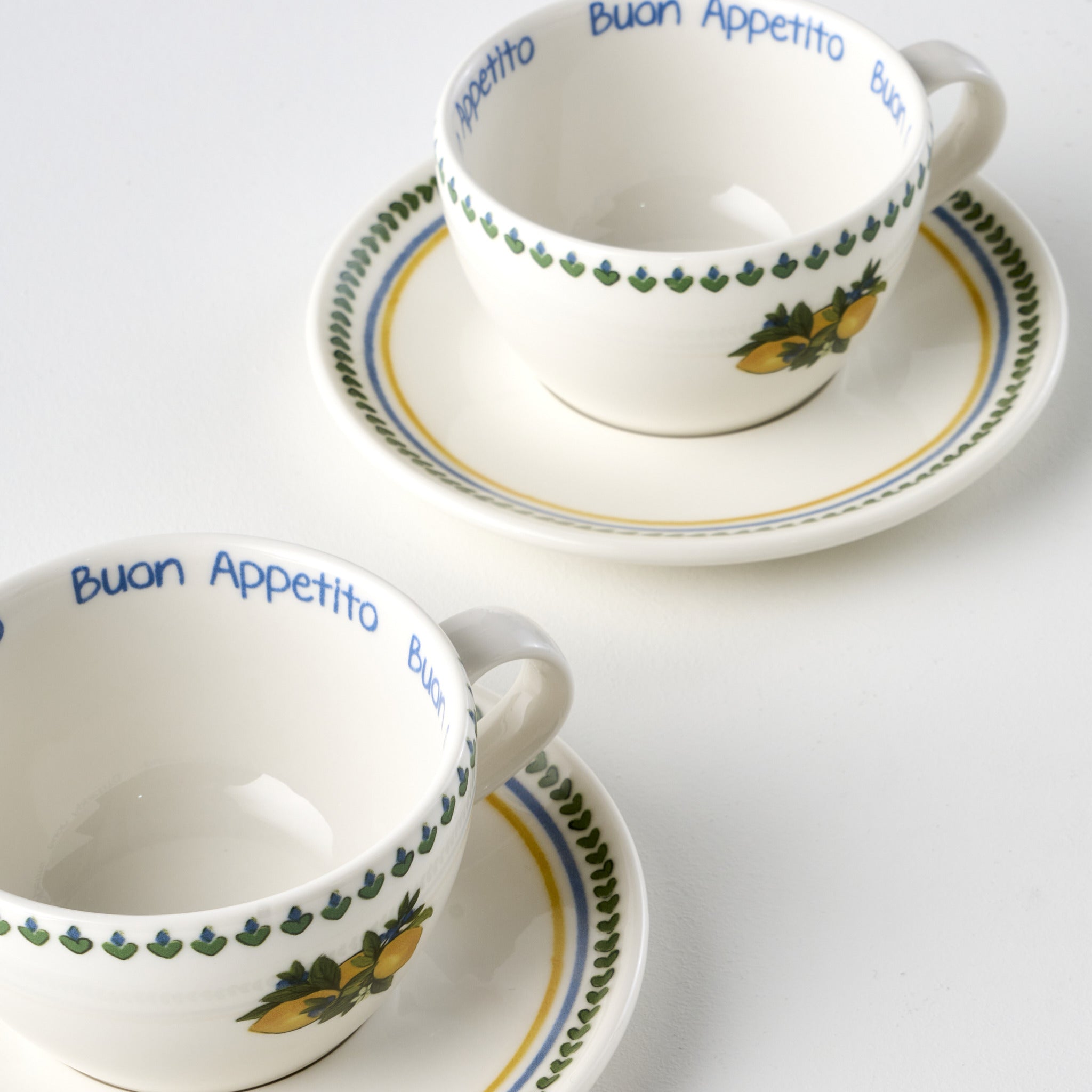 Lemoncello Porcelain Tea Cup (Set of 2)