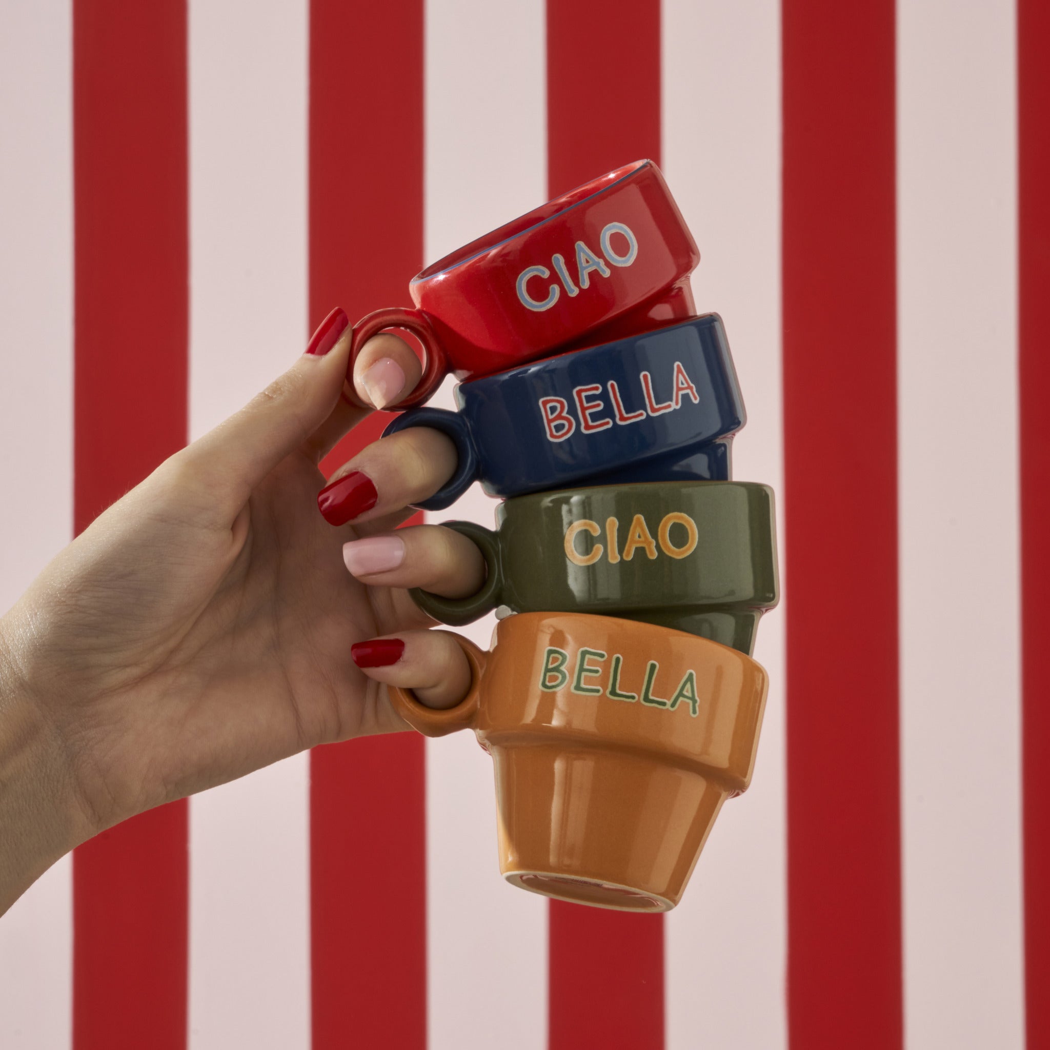 Line Ceramic Espresso Cup (Set of 2)