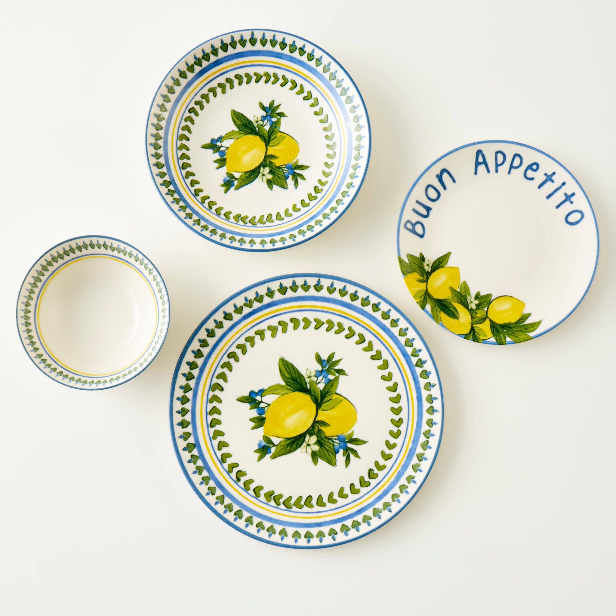 Lemoncello 24 Piece Porcelain Dinnerware Set