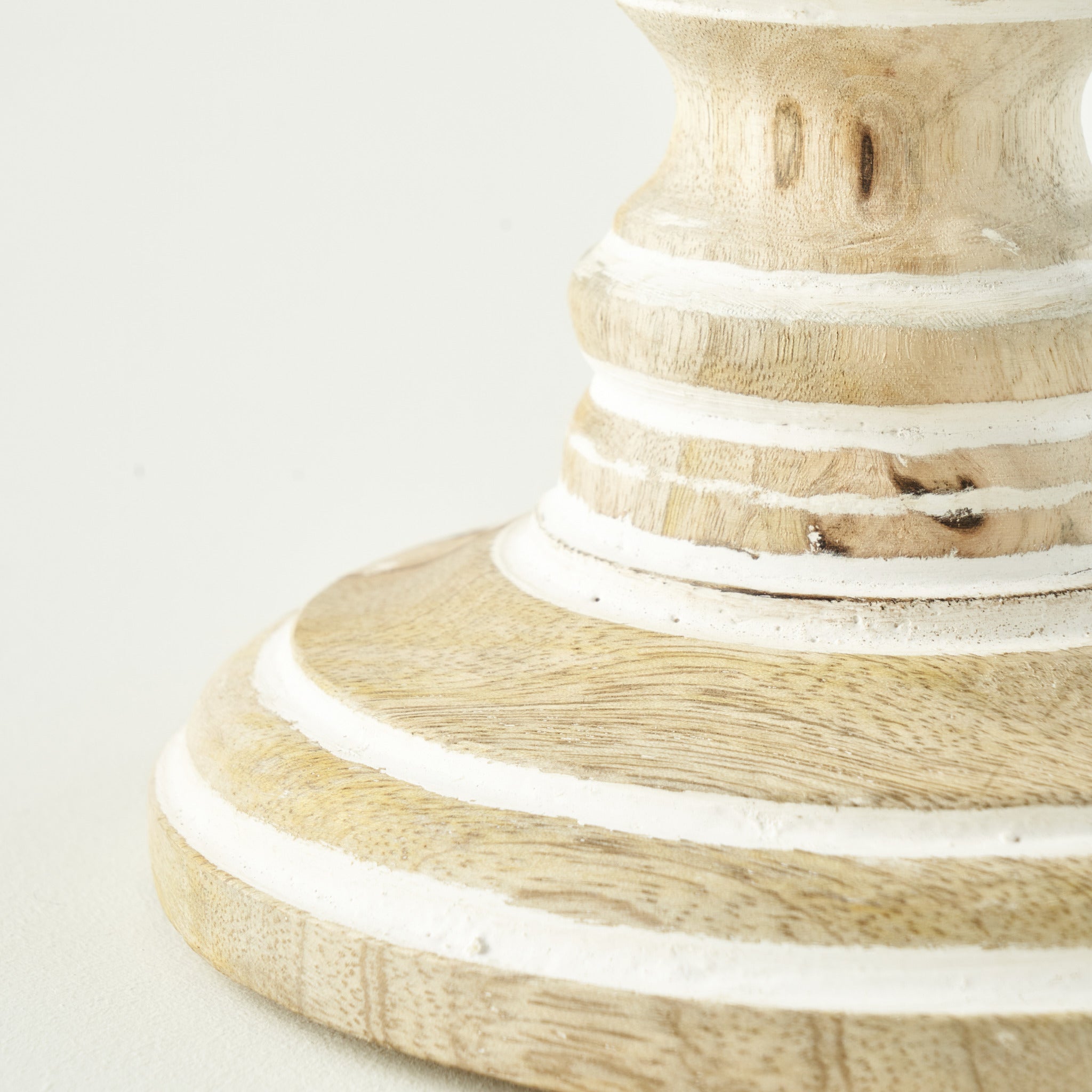 Esta Mango Wood Pillar Candle Holder
