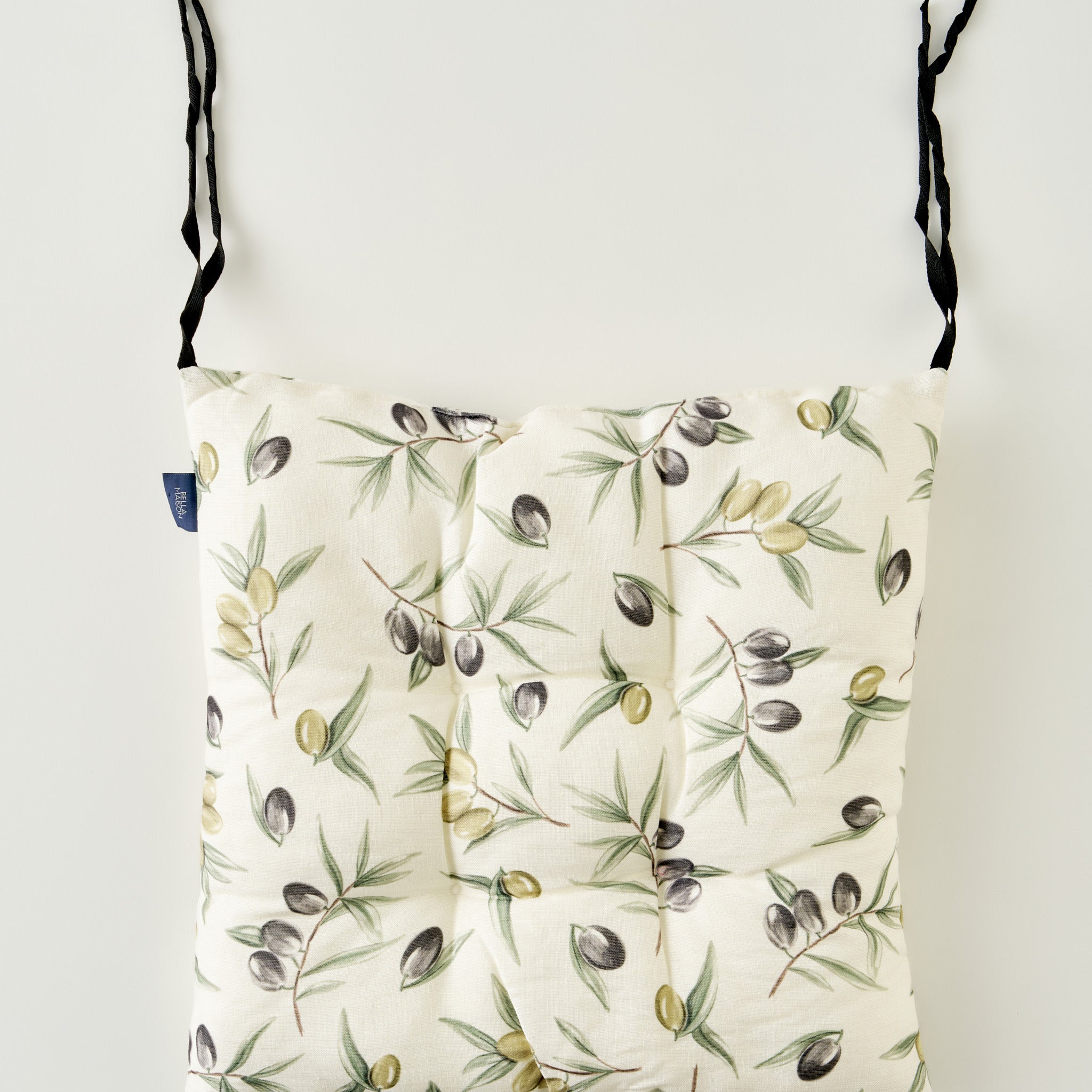 Olive Print Chair Cushion