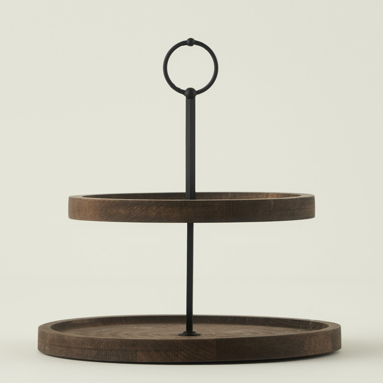 Wooden 2-Tier Serving Stand