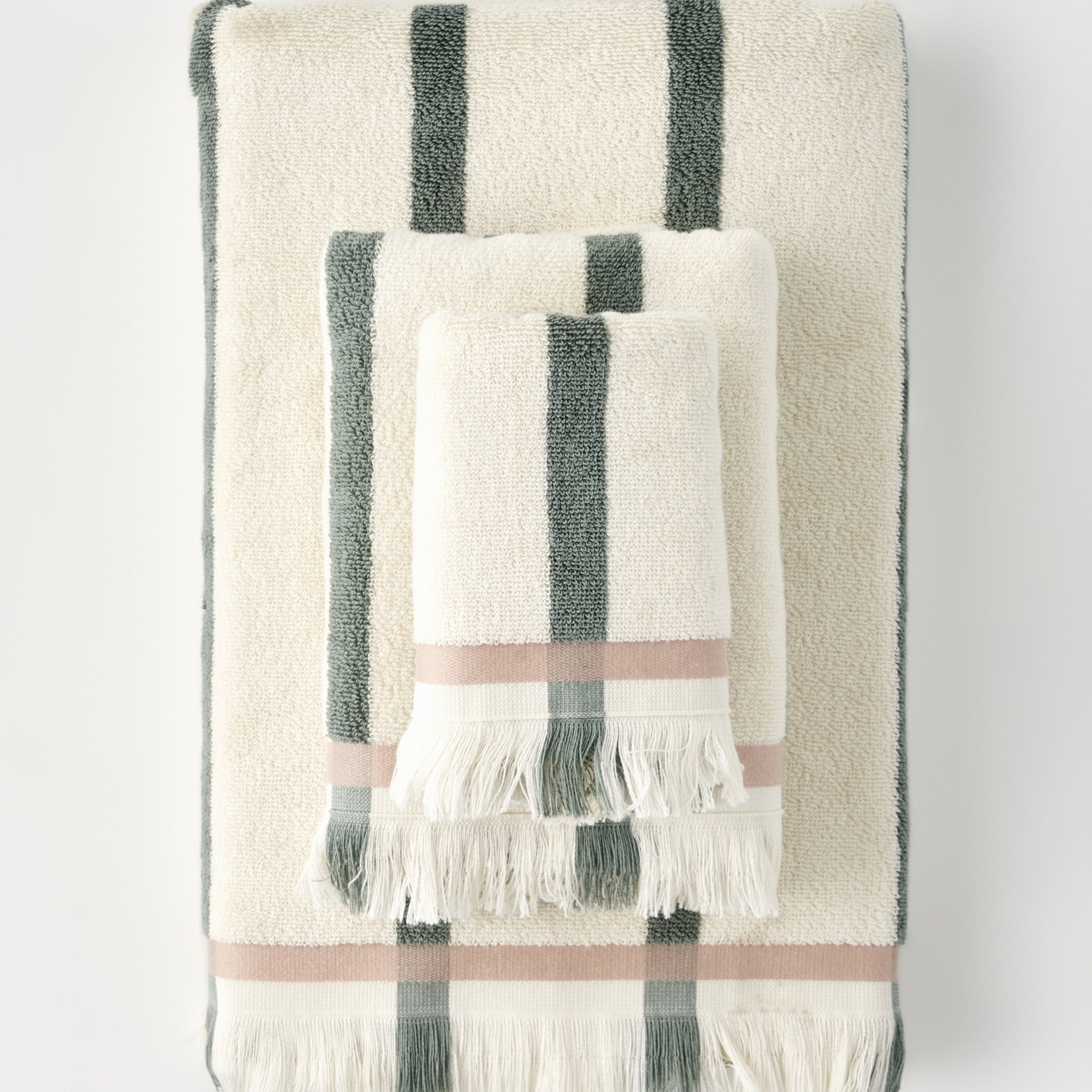 Ella Striped Cotton Bath Towel