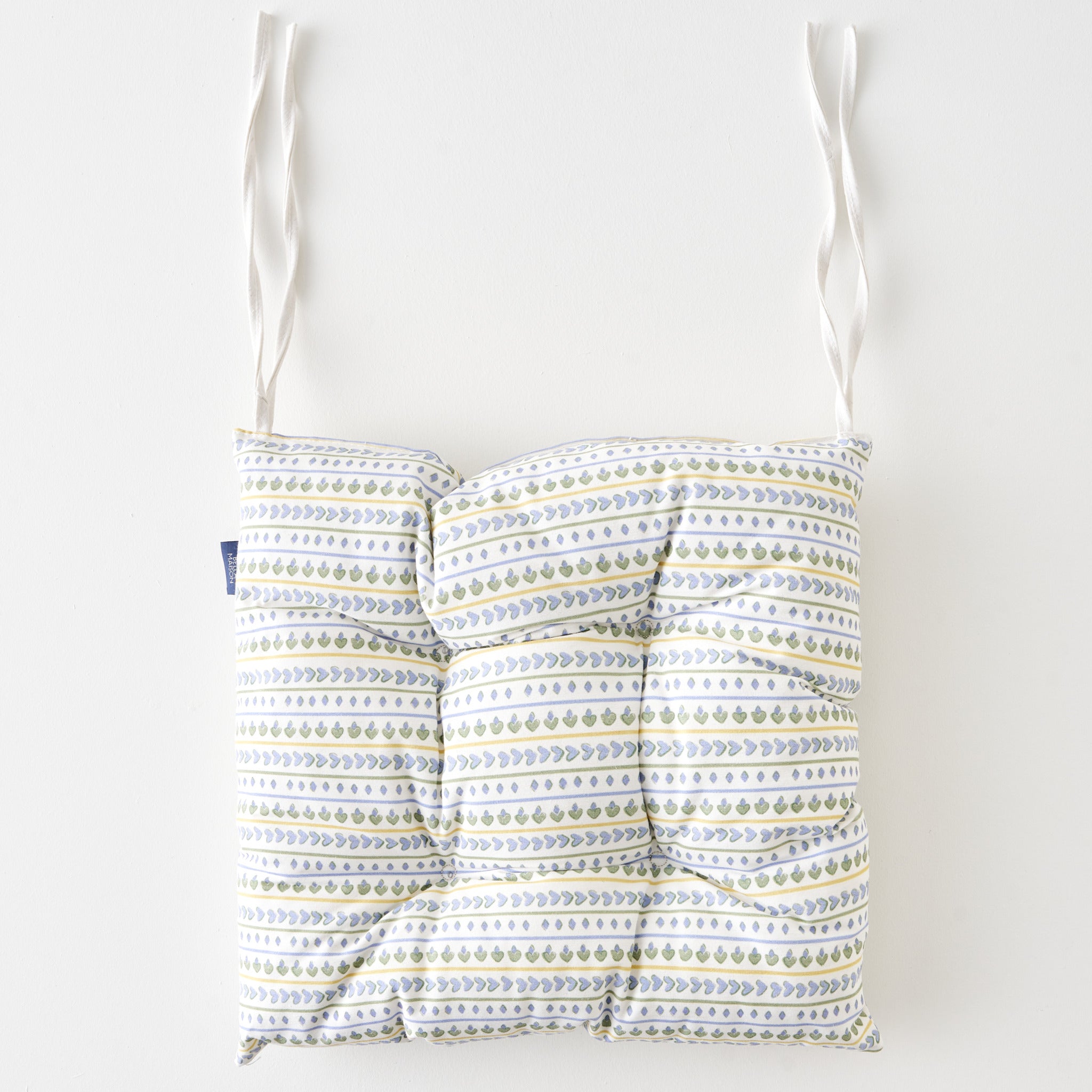 Lemoncello Striped Chair Cushion