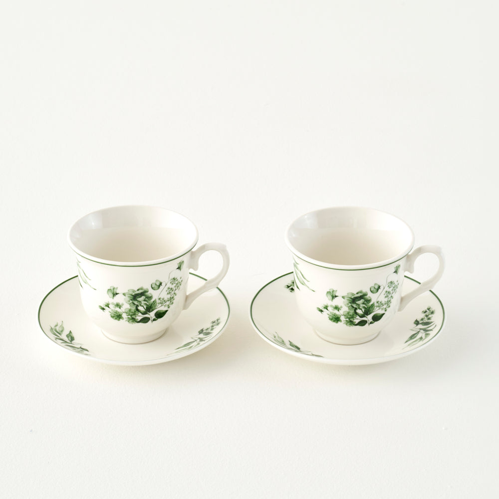 Julia New Bone Set of 2 Tea Cups detail view