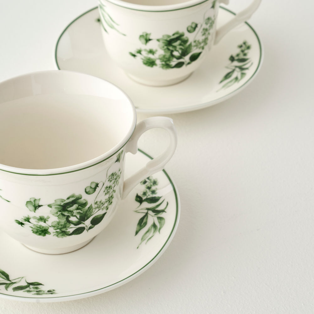 Julia New Bone Set of 2 Tea Cups detail view