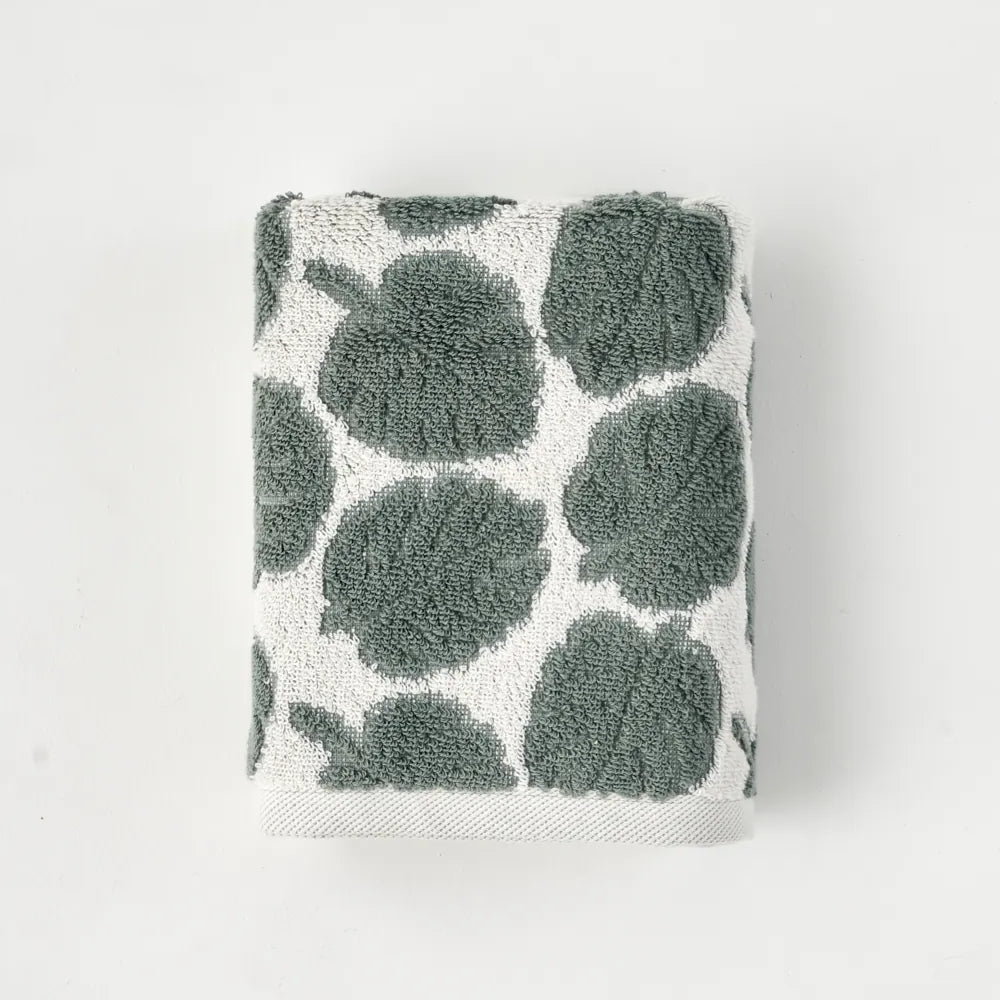 Monstera Turkish Cotton Face Towel