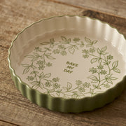 Floral Stoneware Baking Dish