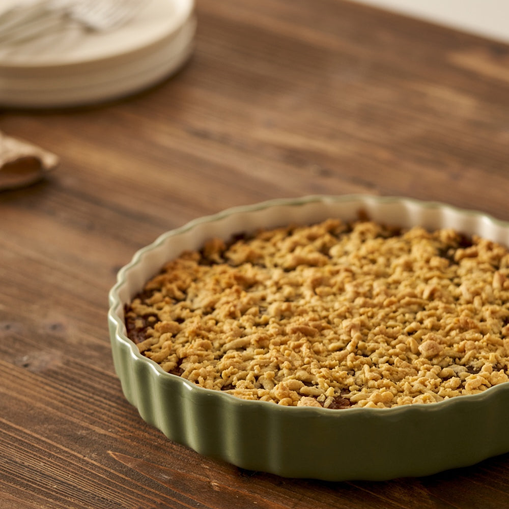 Floral Stoneware Baking Dish design detail