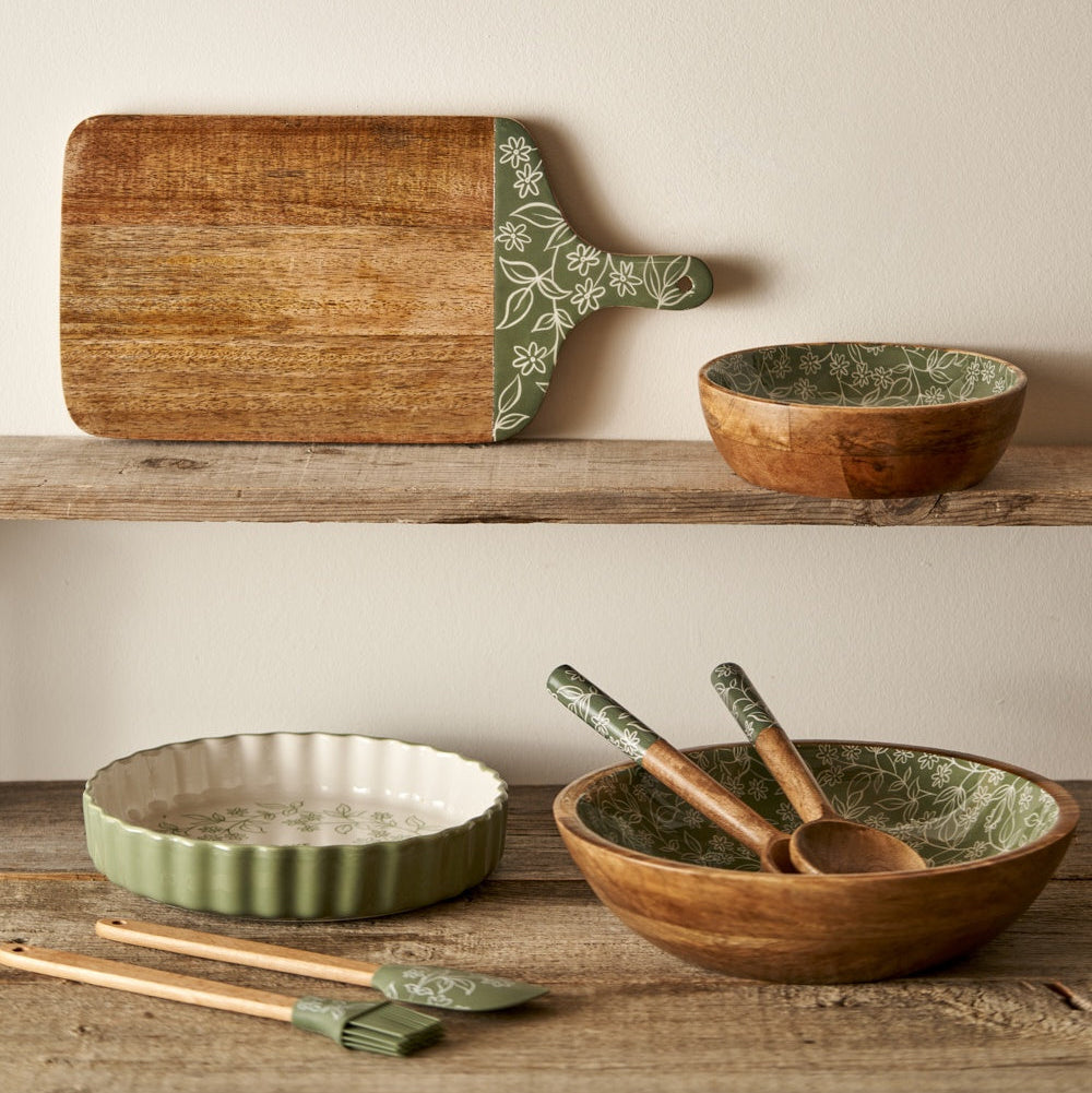 Floral Stoneware Baking Dish additional view
