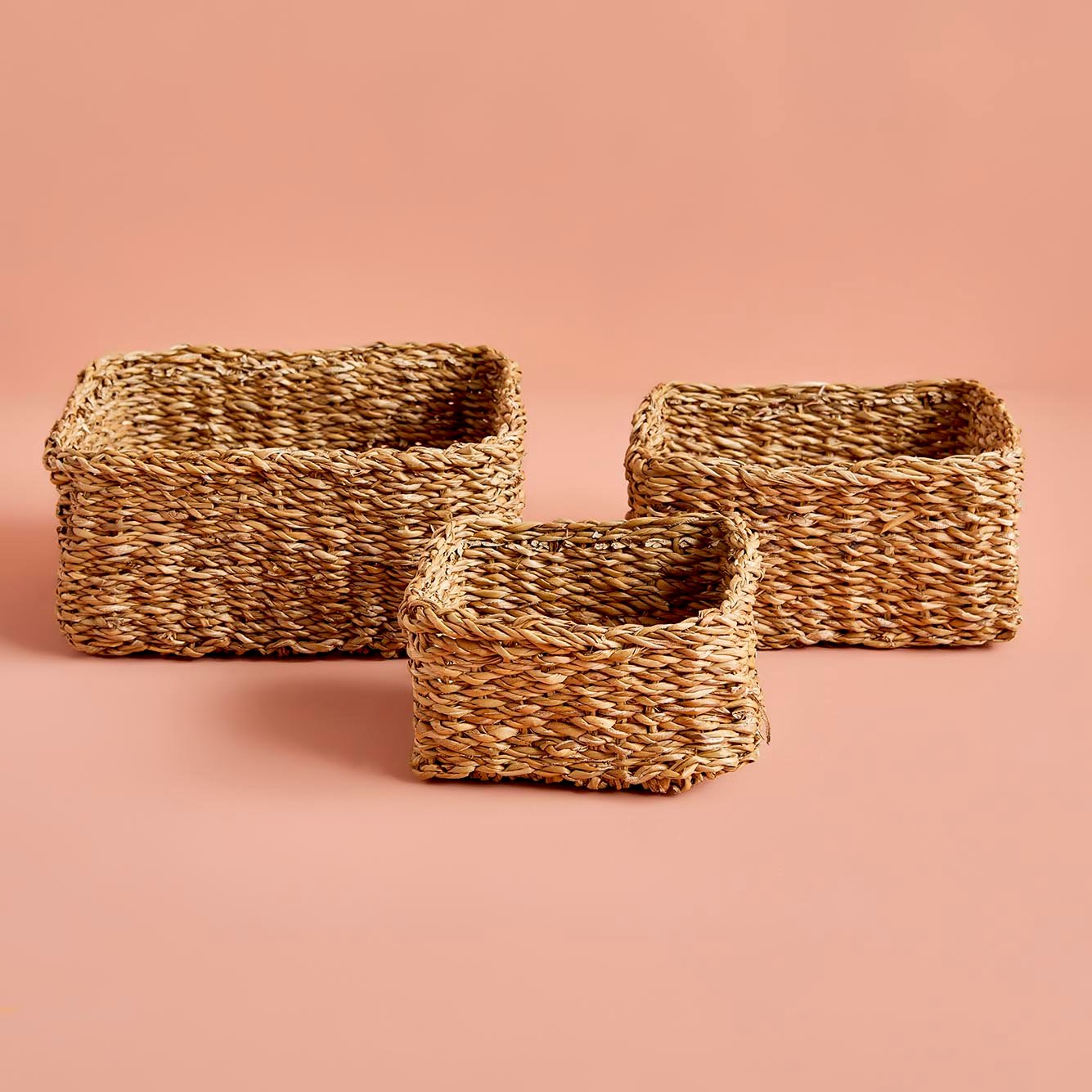 Kiara Wicker Square Decorative Basket