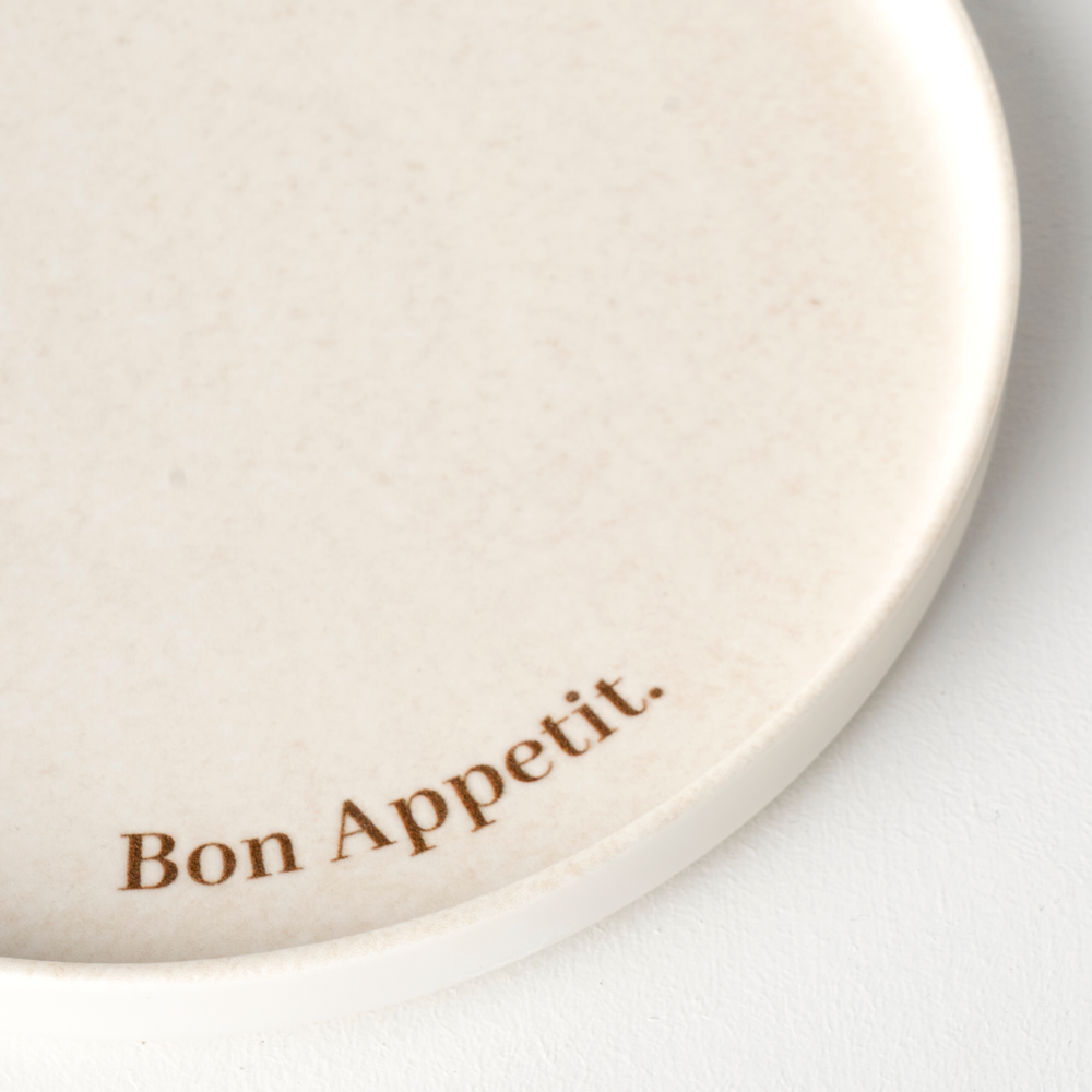 Bon Appétit Porcelain Dessert Plate